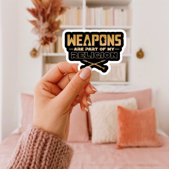 Star Wars The Mandalorian Weapons Are My Religion For Laptops & Electronics - Picture 5 of 7